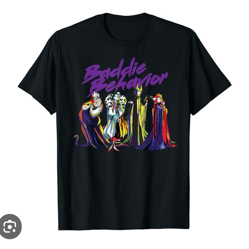 DISNEY Villians Baddie Behavior Tee Shirt